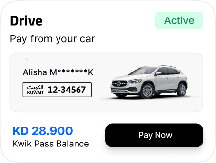 Drive: pay from your car