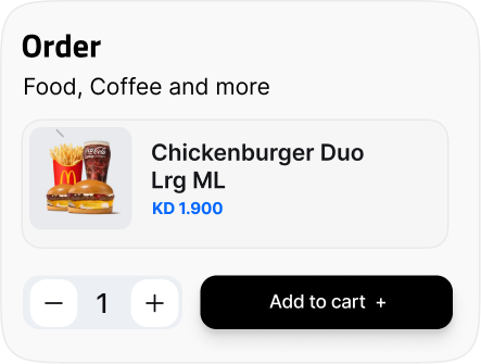 Order: food, coffee and more
